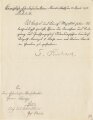 Preussen, Verleihungsurkunde zum Verdienstkreuz für Kriegshilfe, ausgestellt auf einen Eisenbahn Obersekretär 1918. Dazu die Verleihungsurkunde zum Oldenburger Friedrich August Kreuz II. Klasse , ausgestellt am 24.1.1918