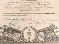 Preussen, Verleihungsurkunde zur Kriegs Denkmünze 1870/71 für Combattanten, ausgestellt am 1.8.1871 auf einen Angehörigen im Füsilier Regiment 73. Eigenhändige Unterschrift Oberst und Regimentskommandeur. Mehrfach gefaltet