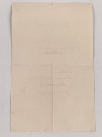 Bayern , Besitzzeugnis zur Jubiläumsmedaille 1905. Mittig gefaltet, dazu die Medaille am Band
