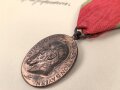 Bayern , Besitzzeugnis zur Jubiläumsmedaille 1905. Mittig gefaltet, dazu die Medaille am Band