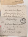 Hamburg, Verleihungsurkunde zum Hanseatenkreuz, ausgestellt am 20.10.1916 auf einen Pionier. Dazu das kreuz am Band sowie diverse weitere Papiere, ein Foto und sein Führungszeugnis