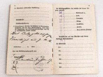 Bayern , Besitzzeugnisse und Militär Paß für einen Angehörigen im Feldartillerie Regiment 20.