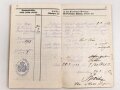 Bayern , Besitzzeugnisse und Militär Paß für einen Angehörigen im Feldartillerie Regiment 20.