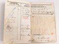 Bayern , Besitzzeugnisse und Militär Paß für einen Angehörigen im Feldartillerie Regiment 20.