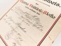 Bayern , Besitzzeugnisse und Militär Paß für einen Angehörigen im Feldartillerie Regiment 20.