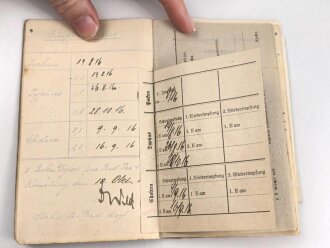 Bayern , Vorläufiger Ausweis für das Eiserne Kreuz II.Klasse, ausgestellt auf einen Angehörigen Reserve Feldlazarett 71 am 7.11.1918.