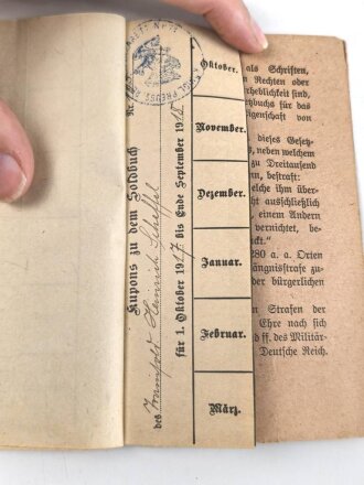 Bayern , Vorläufiger Ausweis für das Eiserne Kreuz II.Klasse, ausgestellt auf einen Angehörigen Reserve Feldlazarett 71 am 7.11.1918.