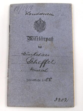 Bayern , Vorläufiger Ausweis für das Eiserne Kreuz II.Klasse, ausgestellt auf einen Angehörigen Reserve Feldlazarett 71 am 7.11.1918.
