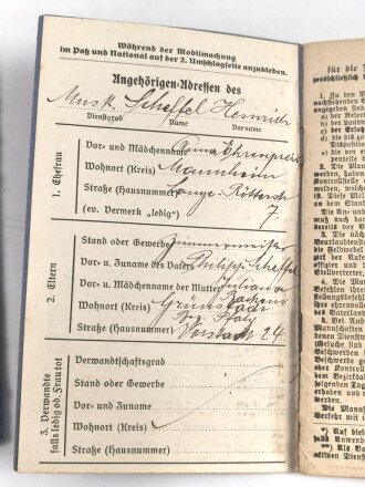 Bayern , Vorläufiger Ausweis für das Eiserne Kreuz II.Klasse, ausgestellt auf einen Angehörigen Reserve Feldlazarett 71 am 7.11.1918.