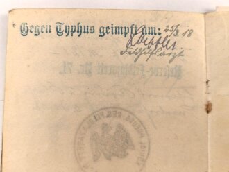 Bayern , Vorläufiger Ausweis für das Eiserne Kreuz II.Klasse, ausgestellt auf einen Angehörigen Reserve Feldlazarett 71 am 7.11.1918.
