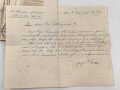 Bayern , Vorläufiger Ausweis für das Eiserne Kreuz II.Klasse, ausgestellt auf einen Angehörigen Reserve Feldlazarett 71 am 7.11.1918.