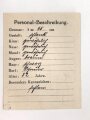 Bayern , Vorläufiger Ausweis für das Eiserne Kreuz II.Klasse, ausgestellt auf einen Angehörigen Reserve Feldlazarett 71 am 7.11.1918.