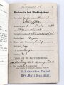 Bayern , Vorläufiger Ausweis für das Eiserne Kreuz II.Klasse, ausgestellt auf einen Angehörigen Reserve Feldlazarett 71 am 7.11.1918.