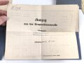Bayern , Vorläufiger Ausweis für das Eiserne Kreuz II.Klasse, ausgestellt auf einen Angehörigen Reserve Feldlazarett 71 am 7.11.1918.