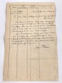 Bayern , Vorläufiger Ausweis für das Eiserne Kreuz II.Klasse, ausgestellt auf einen Angehörigen Reserve Feldlazarett 71 am 7.11.1918.