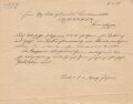 Preussen, Verleihungsurkunde zur Medaille "Für Rettung aus Gefahr" , ausgestellt Sennelager 4.6.1918 bei Infanterie Regiment 15