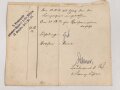 Hessen, Verleihungsurkunde Allgemeines Ehrenzeichen für Tapferkeit, ausgestellt auf einen Angehörigen im Reserve Infanterie Regiment 118 . Mehrfach gefaltet, geklebt