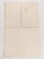 Hessen, Verleihungsurkunde Militär Sanitätskreuz am Kriegsbande, ausgestellt auf einen Angehörigen Etappen Kommandantur 8., dazu eine Dienstaltersurkunde vom 4.7.1914 mit eigenhändiger Unterschrift Ernst Ludwig.