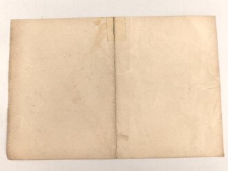 Braunschweig, Verleihungsurkunde zum Kriegsverdienstkreuz, ausgestellt am 27.12.1918 auf einen Angehörigen im Infanterie Regiment 158. Mehrfach geknickt, Rückseitig geklebt