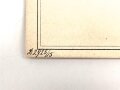 Braunschweig, Verleihungsurkunde zum Kriegsverdienstkreuz, ausgestellt am 27.12.1918 auf einen Angehörigen im Infanterie Regiment 158. Mehrfach geknickt, Rückseitig geklebt