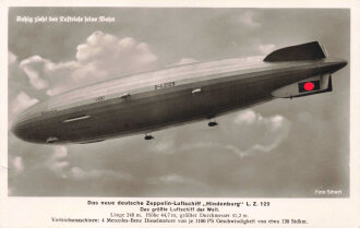 Ansichtskarte "Das neue deutsche Zeppelin-Luftschiff Hindenburg L.Z. 129"