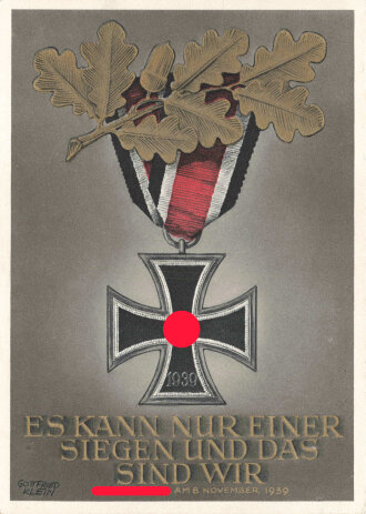 Ansichtskarte Eisernes Kreuz "Es kann nur einer...