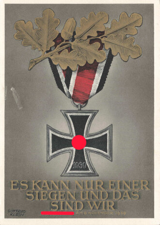 Ansichtskarte Eisernes Kreuz"Es kann nur einer...