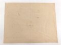 Kaiserliche Marine, Vorläufiges Besitzzeugnis für das Eiserne Kreuz II.Klasse, ausgestellt auf einen Leutnant zur See auf S.M.S. "Kaiserin" Eigenhändige Unterschrift Kommandant Kapitän zur See Karl Sievers. Mehrfach gefaltet