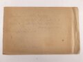 1.Weltkrieg, handgeschriebene, kleinformatige Verleihungsurkunde für das Eiserne Kreuz 2. Klasse, ausgestellt am 5.9.1918 beim Infanterie Regiment 5