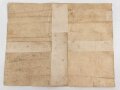 Preussen, Besitz Zeugnis für die zweite Klasse der Landwehr Dienstauszeichnung, augestellt am 2.11.1882. Viel gefaltet und rückseitig beklebt