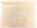 Mecklenburg Schwerin, Verleihungsurkunde zum Militär Verdienstkreuz erster Klasse . Ausgestellt am 31.3.1919 auf einen Angehörigen im Grenadier Regiment Nr.89. Mehrfach gefaltet, gelocht