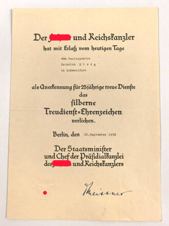 Gruppe Verleihungsurkunden für einen bayrischen Frontkämpfer im 1.Weltkrieg.