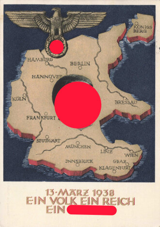 Ansichtskarte "13. März 1938 - Ein Volk ein...