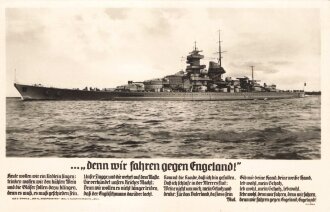 Ansichtskarte "... denn wir fahren gegen Engeland!