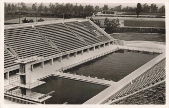 Ansichtskarte "Reichssportfeld - Blick von der Deutschen Kampfbahn auf das Schwimmstadion