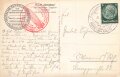 Ansichtskarte "LZ. 129 Hindenburg - der Deutschen Zeppelin-Rederei startbereit vor der Halle"
