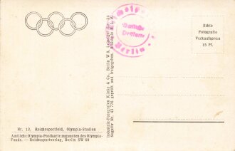 Ansichtskarte "Reichssportfeld Olympia Stadion"