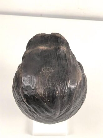 Kopf einer alten Schaufensterfigur in gutem Zustand. Kunststoff, kippt nach hinten