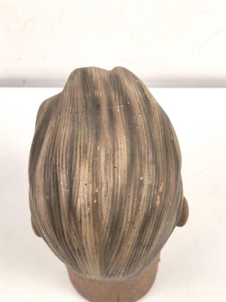 Kopf einer alten Schaufensterfigur, original bemalt, ungereinigtes Stück