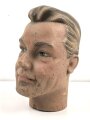 Kopf einer alten Schaufensterfigur, original bemalt, ungereinigtes Stück