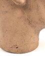 Kopf einer alten Schaufensterfigur, original bemalt, ungereinigtes Stück