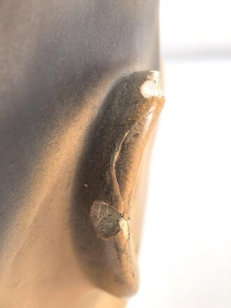 Kopf einer alten Schaufensterfigur , original bemalt, ungereinigtes Stück