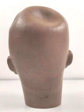 Kopf einer alten Schaufensterfigur , original bemalt, ungereinigtes Stück