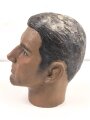 Kopf einer alten Schaufensterfigur , original bemalt, ungereinigtes Stück