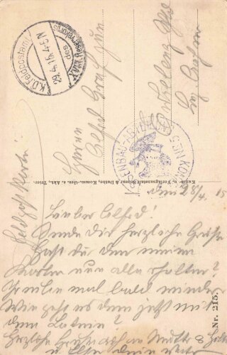 1. Weltkrieg, Ansichtskarte "Arrancy"