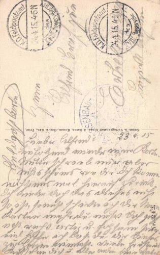 1. Weltkrieg, Ansichtskarte "Epinonville"