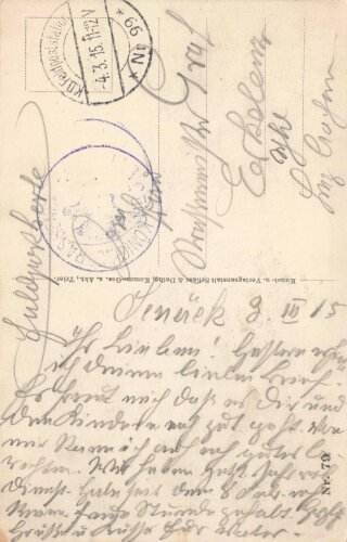 1. Weltkrieg, Ansichtskarte "Etain an der Orne,...