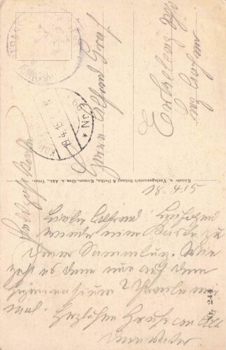1. Weltkrieg, Ansichtskarte "Bantheville"