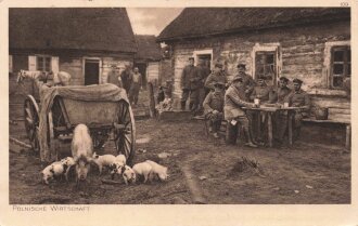 1. Weltkrieg, Ansichtskarte "Polnische Wirtschaft"