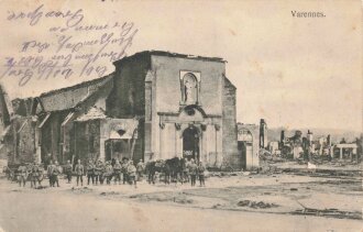 1. Weltkrieg, Ansichtskarte "Varennes"